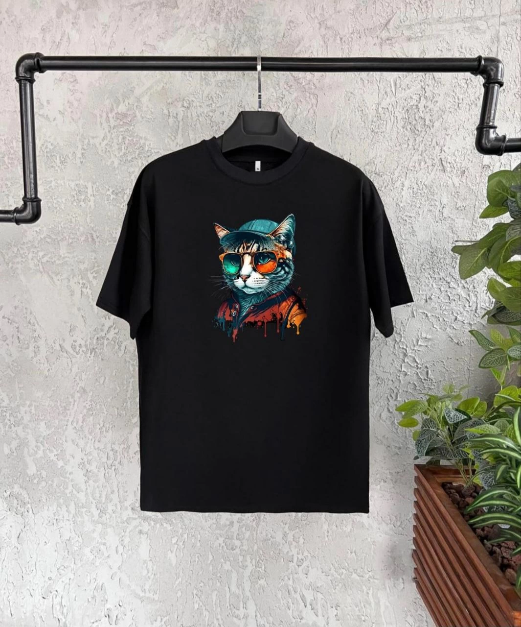 ASSEMA Unisex Çocuk Baskılı T-Shirt - Siyah