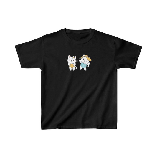 ASSEMA Unisex Çocuk Baskılı T-Shirt - Siyah