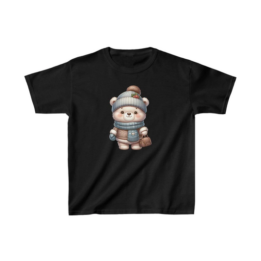 ASSEMA Unisex Çocuk Baskılı T-Shirt - Siyah