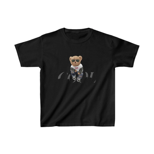 ASSEMA Unisex Çocuk Baskılı T-Shirt - Siyah