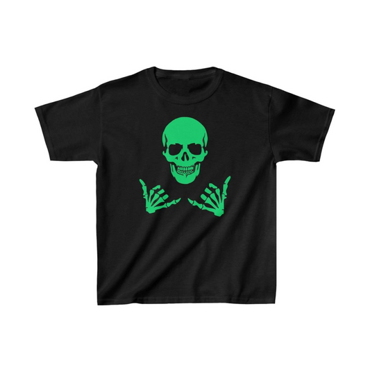 ASSEMA Unisex Çocuk Baskılı T-Shirt - Siyah