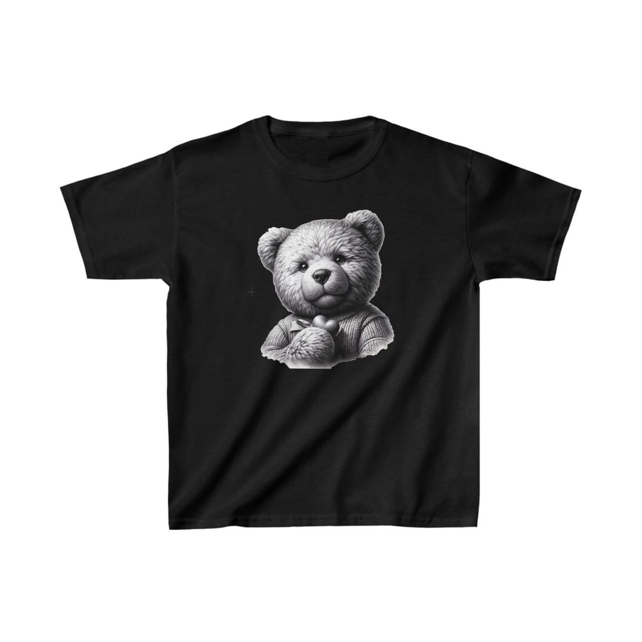ASSEMA Unisex Çocuk Baskılı T-Shirt - Siyah