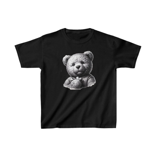 ASSEMA Unisex Çocuk Baskılı T-Shirt - Siyah
