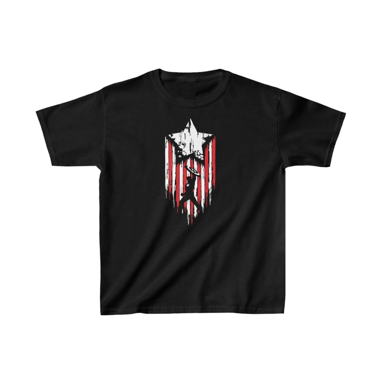 ASSEMA Unisex Çocuk Baskılı T-Shirt - Siyah