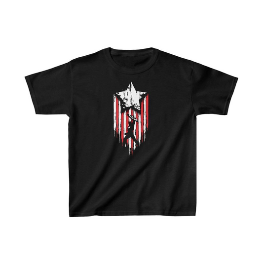 ASSEMA Unisex Çocuk Baskılı T-Shirt - Siyah