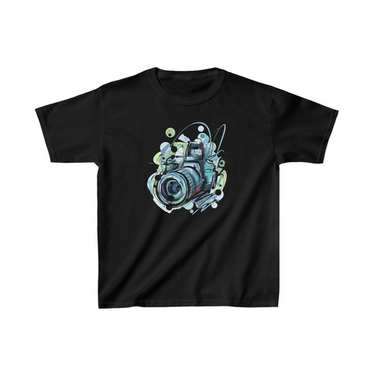 ASSEMA Unisex Çocuk Baskılı T-Shirt - Siyah