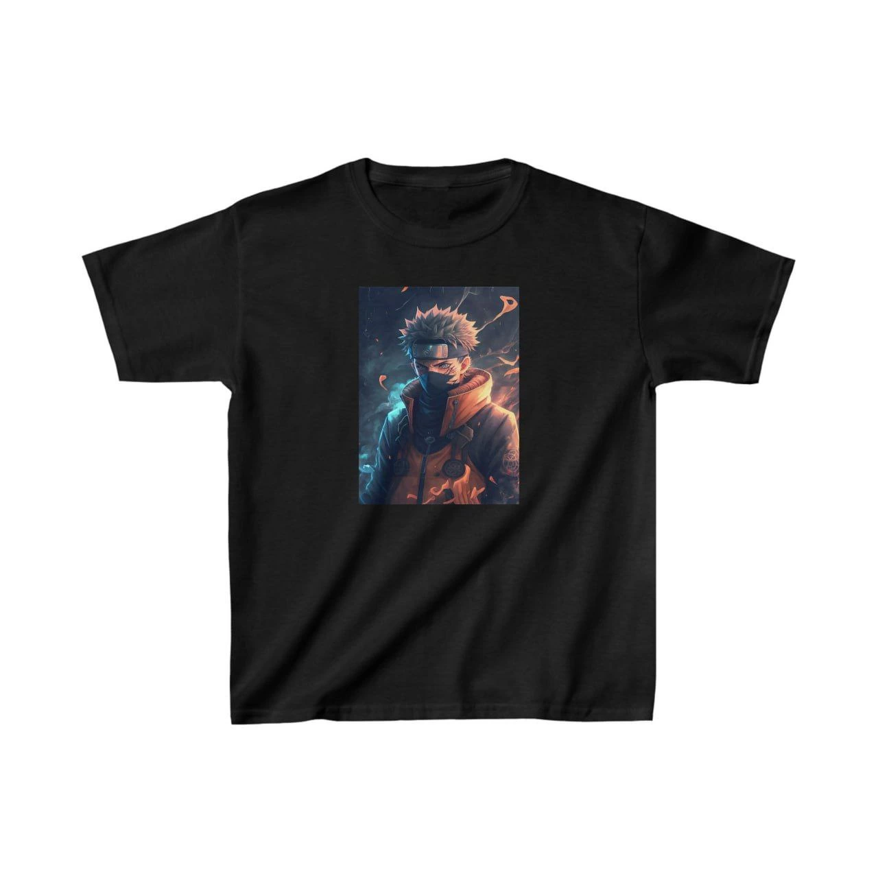 ASSEMA Unisex Çocuk Baskılı T-Shirt - Siyah