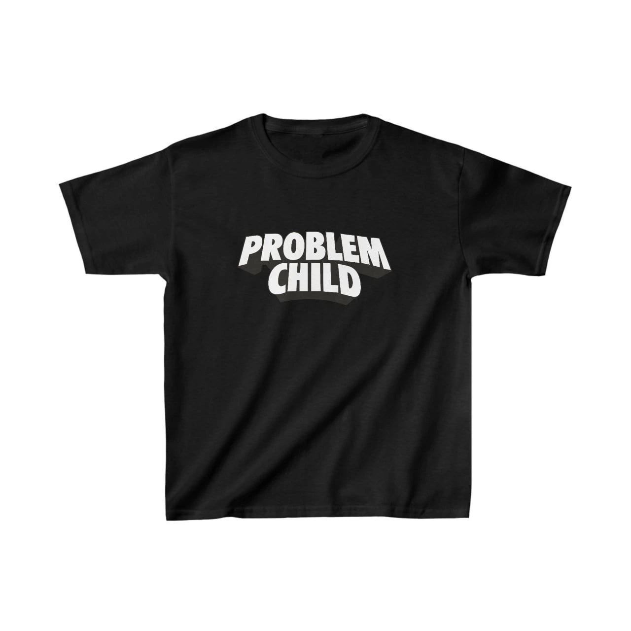 ASSEMA Unisex Çocuk Baskılı T-Shirt - Siyah
