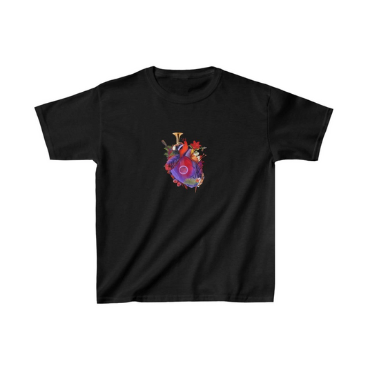 ASSEMA Unisex Çocuk Baskılı T-Shirt - Siyah