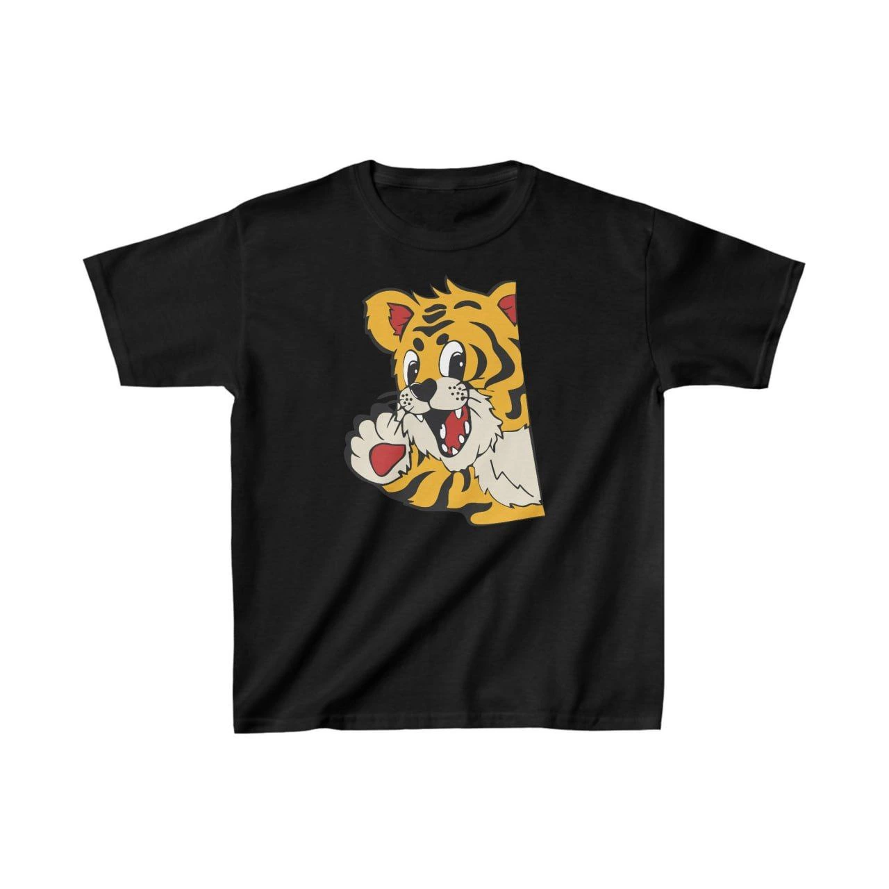 ASSEMA Unisex Çocuk Baskılı T-Shirt - Siyah