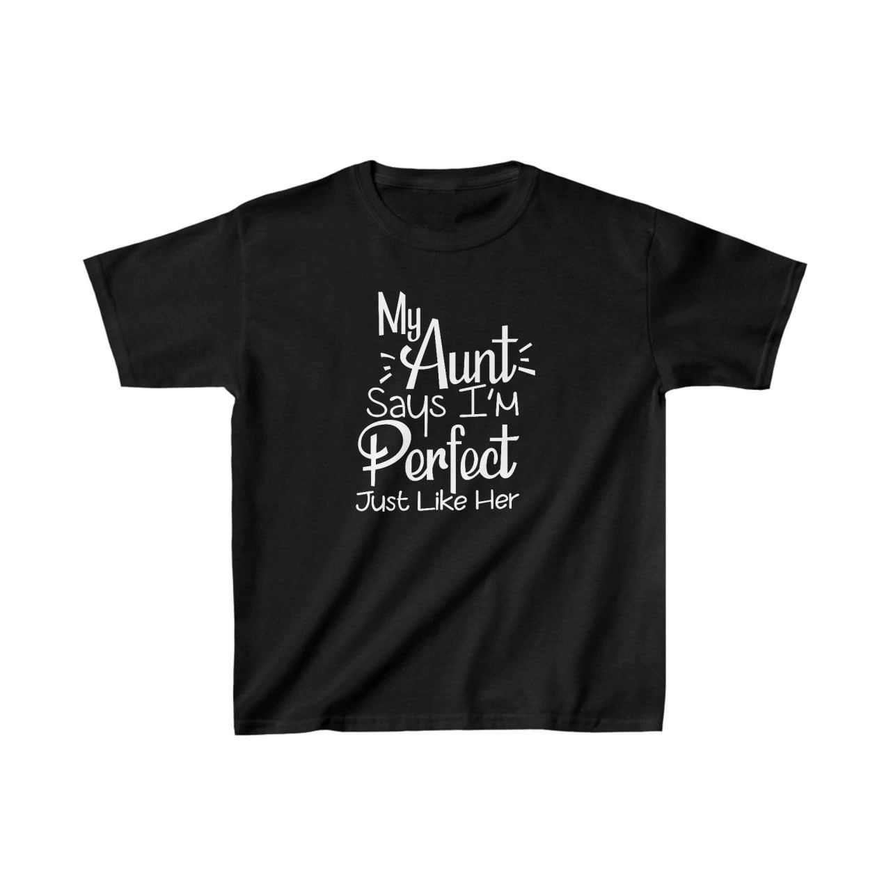 ASSEMA Unisex Çocuk Baskılı T-Shirt - Siyah