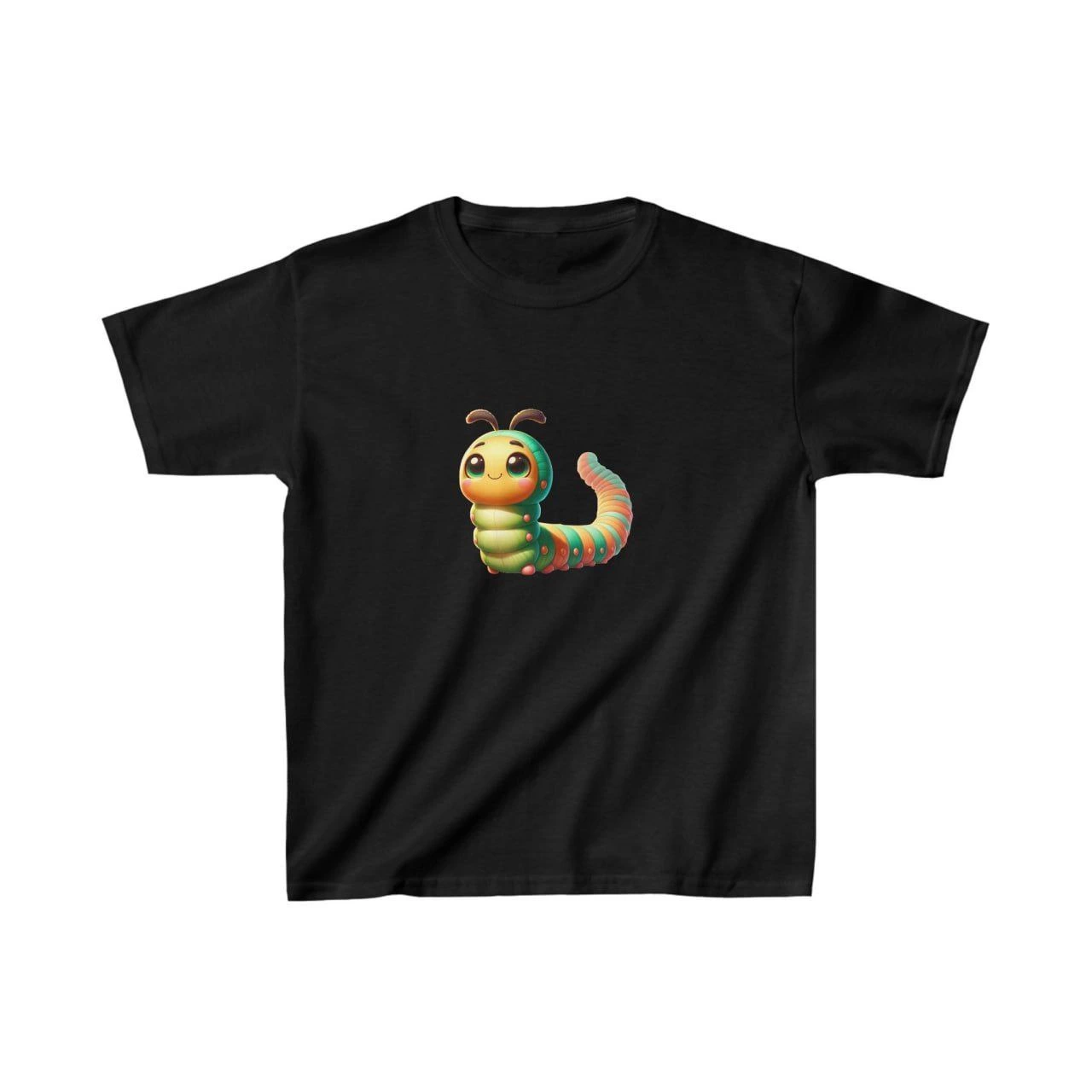 ASSEMA Unisex Çocuk Baskılı T-Shirt - Siyah