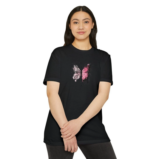 ASSEMA Kadın Bisiklet Yaka Baskılı T-Shirt - Siyah