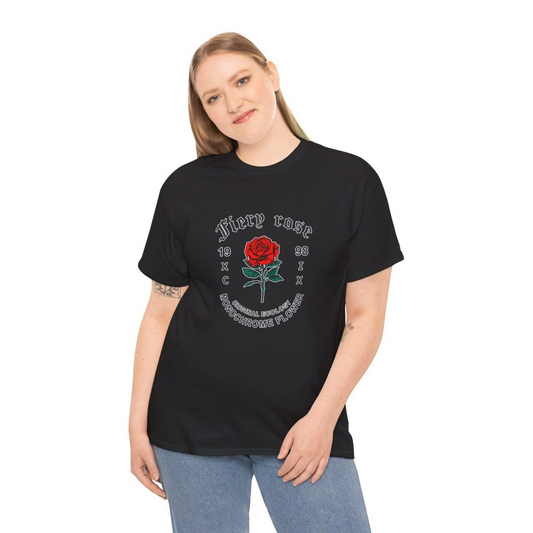 ASSEMA Kadın Bisiklet Yaka Baskılı  Kısa kol T-Shirt - Siyah