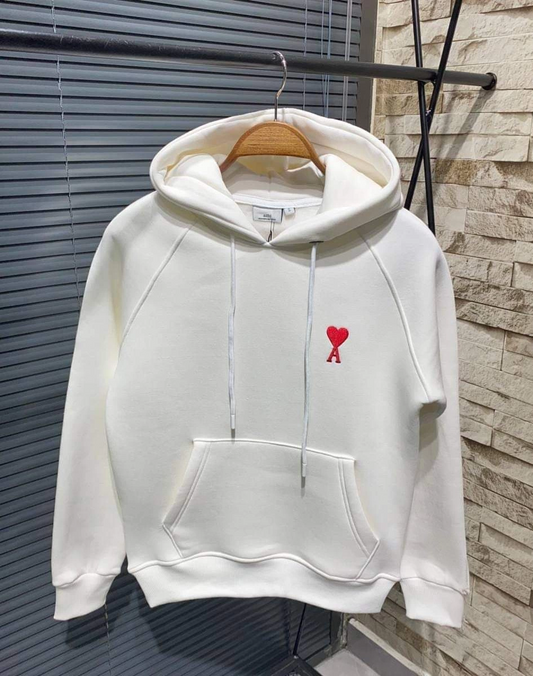 ASSEMA Kadın Kapşonlu Baskılı Sweetshirt - Beyaz