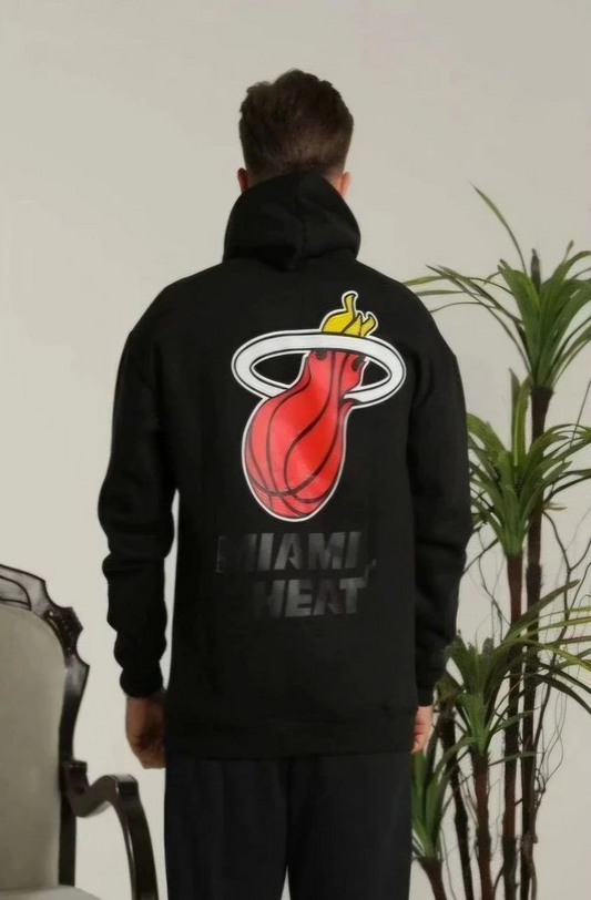 ASSEMA ERKEK Kapşonlu Baskılı Sweetshirt - Siyah