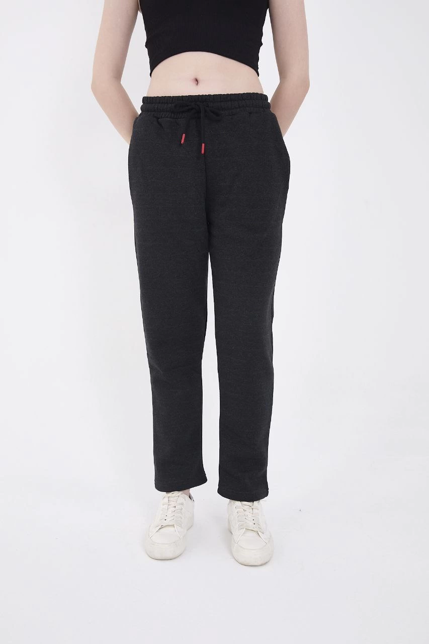 ASSEMA Unisex Üç İplik Basic Eşofman Pantolon - Antrasit