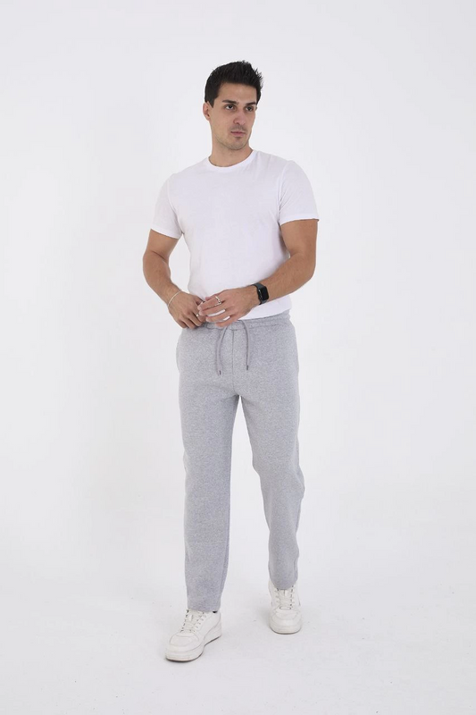 ASSEMA Unisex Üç İplik Basic Eşofman Pantolon - Gri