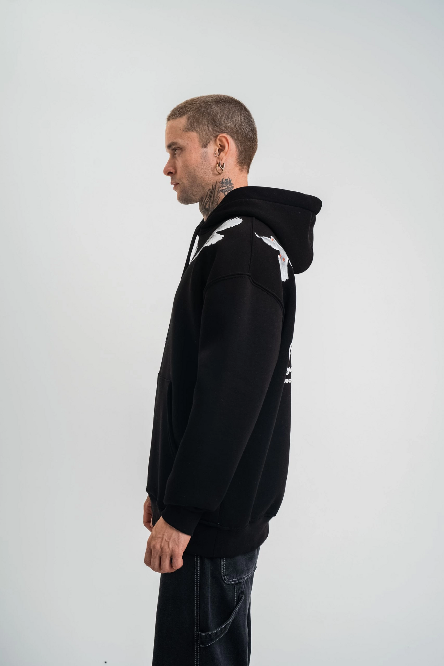 ASSEMA ERKEK Uzun Kol Bisiklet Yaka Yıkamalı SweatShirt - Siyah