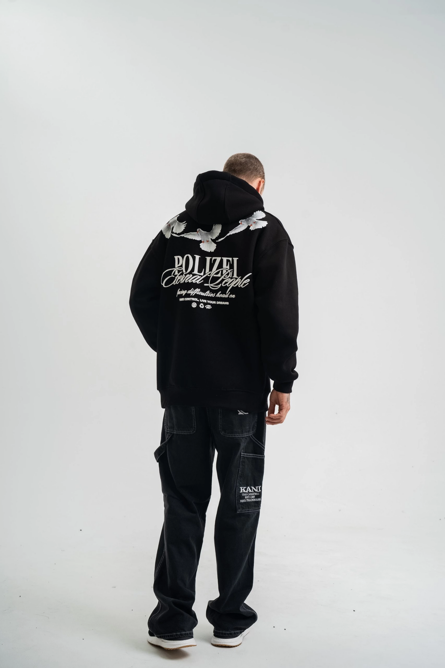 ASSEMA ERKEK Uzun Kol Bisiklet Yaka Yıkamalı SweatShirt - Siyah